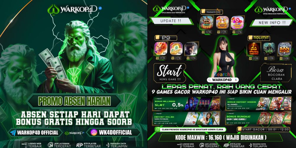 EVENT BONUS ABSENSI HARIAN DAN BOCORAN TERPDATE WARKOP4D